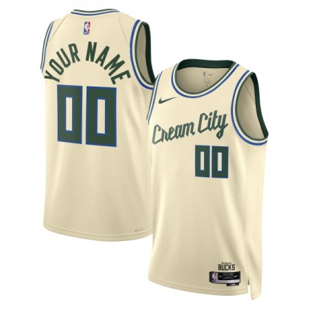 Dres Milwaukee Bucks Prilagođeni Nike 2025-26 City Edition Bijela Swingman
